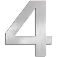 blomus Hausnummer Blomus 68184 Hausnummer 4 Edelstahl Wetterfest Metallic Mattes