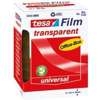 tesa Klebeband film transparent  10 Rollen  15mm x 66m  Office Box