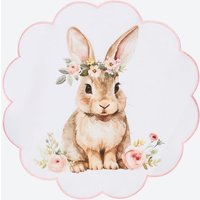Deckchen mit Hasen Motiv  Ø ca. 29 cm