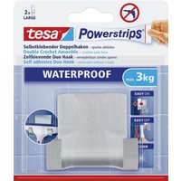 tesa Klebehaken tesa Duohaken Powerstrip Metall  waterproof
