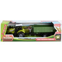Spielzeug Traktor mit Anhänger Set  2 teilig