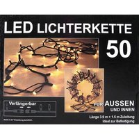 BURI Lichterkette LED Aussenlichterkette 50 Lichter 3 9m
