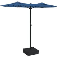vidaXL Sonnensegel  Doppelsonnenschirm Azurblau 316x240 cm