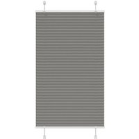 vidaXL Plissee  Plissee Anthrazit 75x150 cm Stoffbreite 74 4 cm Polyester