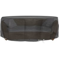 vidaXL Gartenmöbel Schutzhülle  Abdeckungen für Lounge Insel 2 Stk. 10 Ösen Ø236x67 cm Rund