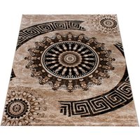 Paco Home Teppich Tibesti 447  rechteckig  Höhe: 15 mm  Kurzflor  gewebt  Ornamente in dezenten Farbtönen