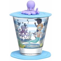 LEONARDO Kinderbecher Trinkset Bambini Avventura Meer 3 tlg.  215 ml  Kalk Natron Glas