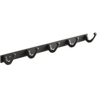 SO TECH  Hakenleiste Blackline FORTE schwarz pulverbeschichtet   1 St   Länge 450 mm mit 5 Haken