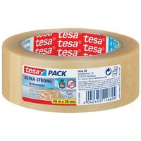 tesa Klebeband Tesa tesapack Ultra Strong 66m PVC Klebeband.  Ultra starke PVC Qualität  66m Länge  38mm Breite 