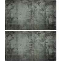 vidaXL Schneidebrett Schneidebretter 2 Stk. in Betonoptik Hartglas  Glas   1 St 