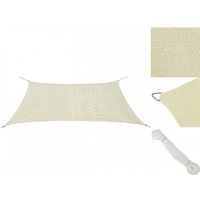 vidaXL Sonnensegel Sonnensegel Sonnenschutz Schattensegel HDPE Rechteckig 2x4 m Creme Bes