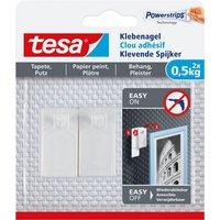 tesa Klebeband Klebenagel für Tapeten und Putz  0 5kg  VE 2 Stück weiß