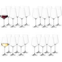 LEONARDO Gläser Set Puccini Rotwein  und Weißweingläser 24er Set  Glas