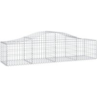 vidaXL Blumentopf Gabionen mit Hochbogen 50 Stk. 200x50x40/60 cm Verzinktes Eisen  50 St 