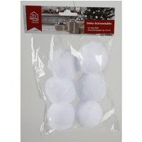 BURI Christbaumschmuck 12x Schneebälle Anhänger Kugeln Weihnachten Christbaumschmuck Tannen
