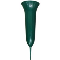 BURI Dekovase Grabvase grün 21cm Ø9cm 0 3 l Steckvase Grabschmuck Friedhofsvase Grab