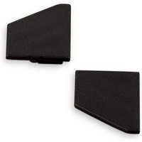 SO TECH  LED Stripe Profil Endkappenset für Led Eck   Profil 66 schwarz  1 x links / 1 x rechts 