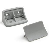 SO TECH  Winkelbeschlag Korpusverbinder Doppel Eckverbinder 24 x 24 x 44 mm mit Abdeckkappe  100 St 