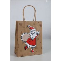 BURI Dekokiste 24 Stück Weihnachtliche Geschenktaschen 18x8x23cm Beutel Verpackung