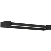 EGLO LED Spiegelleuchte Gemiliana  Leuchtmittel inklusive  Wand /Deckenleuchte   L45 x H4 x AL10 cm   schwarz   8 9W inkl.