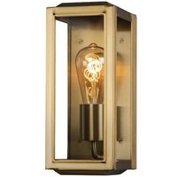 KONSTSMIDE LED Außen Wandleuchte  Dimmfunktion  LED wechselbar  warmweiß  Schmale Wand laterne Landhausstil  Fassadenlampe Außenlicht  Gold en