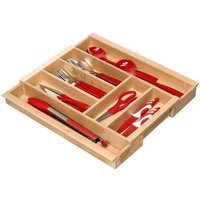 SO TECH  Schubladeneinsatz Besteckeinsatz ORGA BOX III ausziehbar für Schubladenbreite 40 60 cm  1 St   für Schubladen mit Tiefe 473 mm  Innenmaß   5 7 Fächer  BUCHE