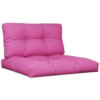 vidaXL Palettenkissen  Sitzkissen 2 tlg. Rosa Stoff