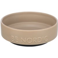TRIXIE Futternapf BE NORDIC Keramiknapf taupe für Hunde