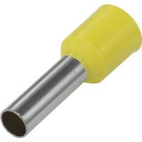 TRU COMPONENTS Aderendhülsen TRU COMPONENTS 1091278 Aderendhülse 6 mm  Teilisoliert Gelb 100 St.  E60 12YL