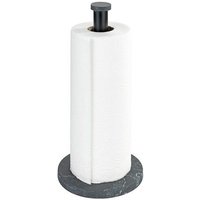 WENKO Küchenrollenhalter Modell Marmor  freistehender Papierrollenhalter für die Küche  elegante Marmoroptik