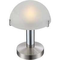 etc shop Schreibtischlampe  Leuchtmittel inklusive  Warmweiß  Tischleuchte Nachttischleuchte Beistelllampe LED Touchfunktion weiß
