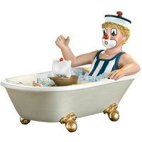GILDE Sammelfigur Gildeclowns Figur Auf grosser Fahrt   blau weiß   H. 10cm  1 Stück 