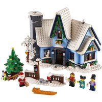 LEGO  Spielbausteine ICONS 10293 Besuch des Weihnachtsmanns   1445 St 