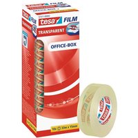 tesa Klebeband tesafilm  57371 Klebefilm transparent 15mm x 33m   10 Rollen