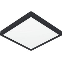 EGLO Aufbauleuchte Fueva 6 z  Leuchtmittel inklusive  Aufbauleuchte   L29 5 x B29 5 x H2 5 cm   schwarz   13 5W inkl.
