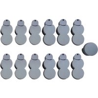 HTI Living Beetumrandung Beetumrandung Nessa Palisade 12 teilig Grau  LxH: 22x4.5 cm  Set  Beetumrandung mit 12 Modulen  Beetbegrenzung Beeteinfassung Rasenkante