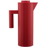 Alessi Isolierkanne Plisse Rot 1000 ml  1 l
