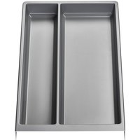 SO TECH  Schubladeneinsatz SEPARADO Individual  300 x 474 x 51 mm  ab 40cm Schrankbreite  1 St   Mehrzweckeinsatz silbergrau genarbt für große Küchenutensilien