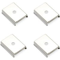 SO TECH  LED Stripe Profil LED Aluprofil 41  Länge je 2 m  Aluminium aloxiert  Abdeckung opal oder klar  versch. Ausführungen