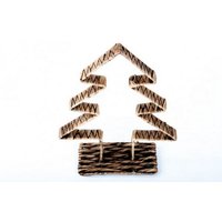 BURI Dekofigur Weihnachts Dekobaum Seegras Tannenbaum Weihnachtsbaum Christbaum Baum