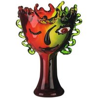 GILDE Dekoschale GILDE Schale Visual   grün rot   H. 30cm x B. 20 5cm  1 Stück 