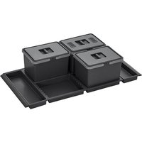 SO TECH  Mülltrennsystem Abfallsammler Metropolis PTC22 10050 7F 12 12 12L  Abfallsystem für Schubladenauszug Korpus 100 cm