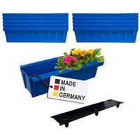 BURI Pflanzkübel Paletten Blumenkasten Einsatz An  & Einhängen Europalette Pflanzkasten  10 St 