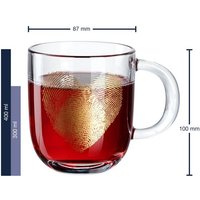 LEONARDO Tasse  Kalk Natron Glas  Spülmaschinengeeignet  Mikrowellengeeignet