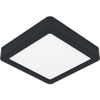 EGLO Deckenleuchte FUEVA 5  LED fest integriert  Warmweiß  Deckenleuchte in schwarz aus Stahl   11W   Warmweiß
