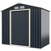COSTWAY Gerätehaus  BxT: 213x127 cm  mit 4 Luftschlitzen & Schiebetür