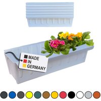 BURI Pflanzkübel Europaletten Blumenkasten Weiß 6 Stück zum Anhängen Pflanzkasten