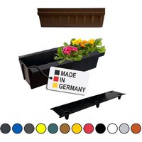 BURI Pflanzkübel Europaletten Blumenkasten Braun 2 Stück zum Anhängen Pflanzkasten