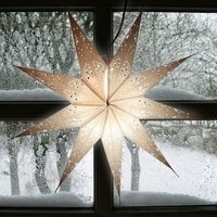 BURI Dekostern Weihnachtsstern 60cm Weihnachtsdeko Adventstern Leuchtstern Stern