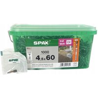 SPAX Terrassenschraube SPAX Terrassenschrauben 4 5x60 Bonus Set   1000 Stk.   1000 St 